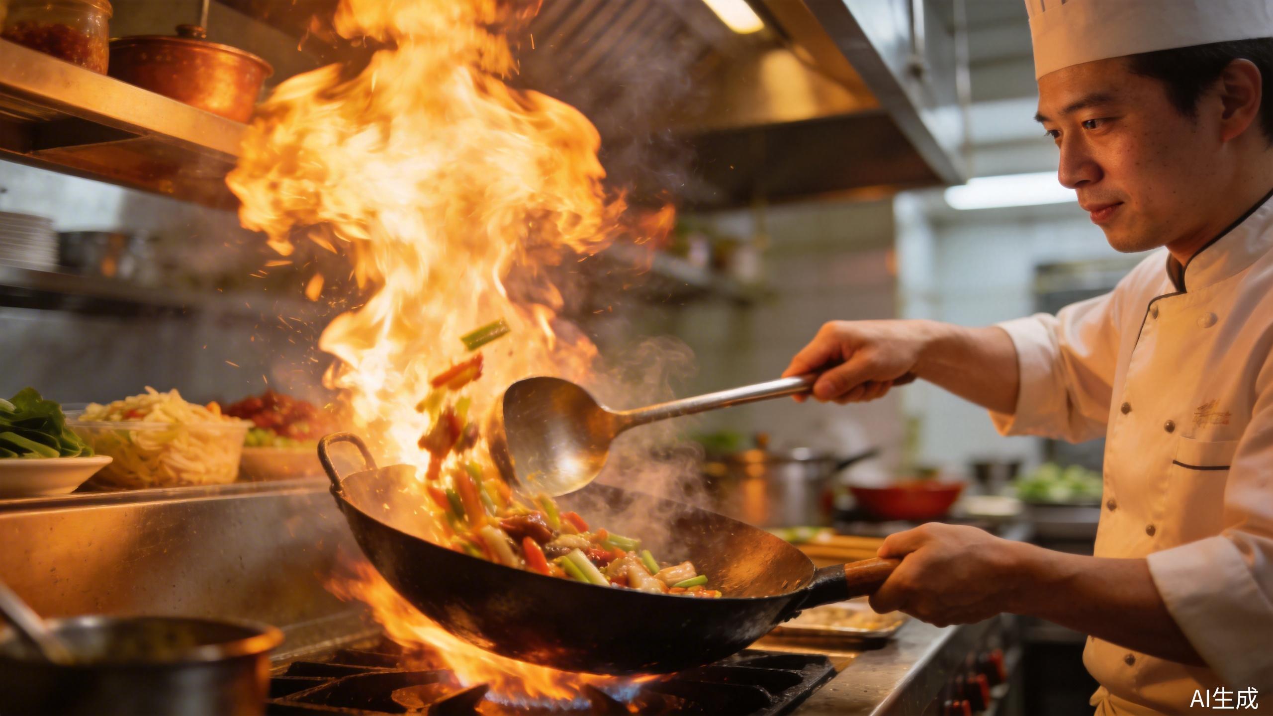 厨师炒菜