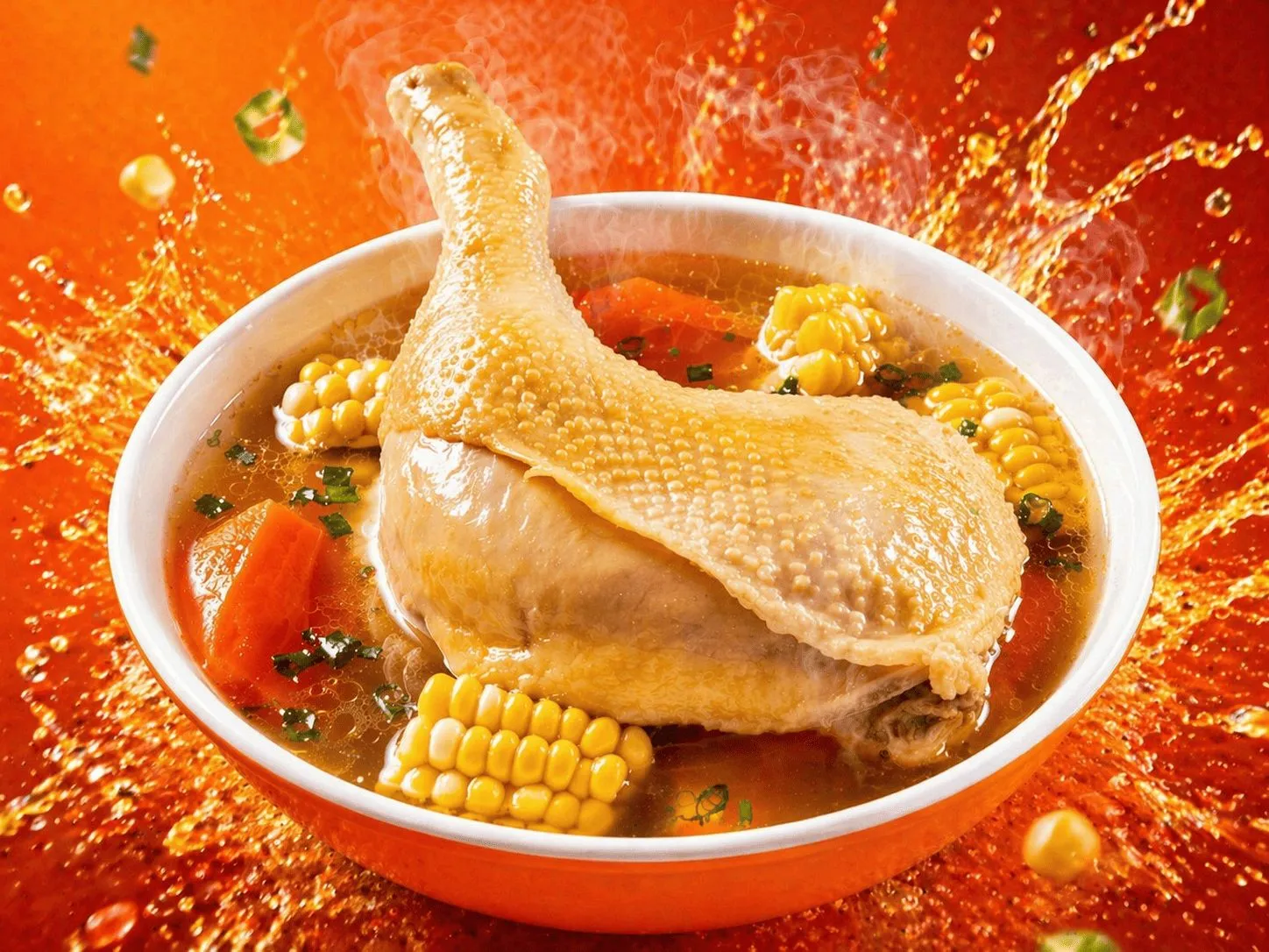 原汤鸡汤饭